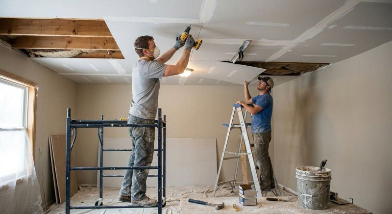 Ceiling Drywall Installation in Overland Park, KS
