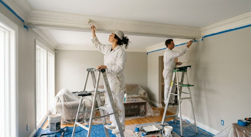 Crown Molding Painting in Waco, TX