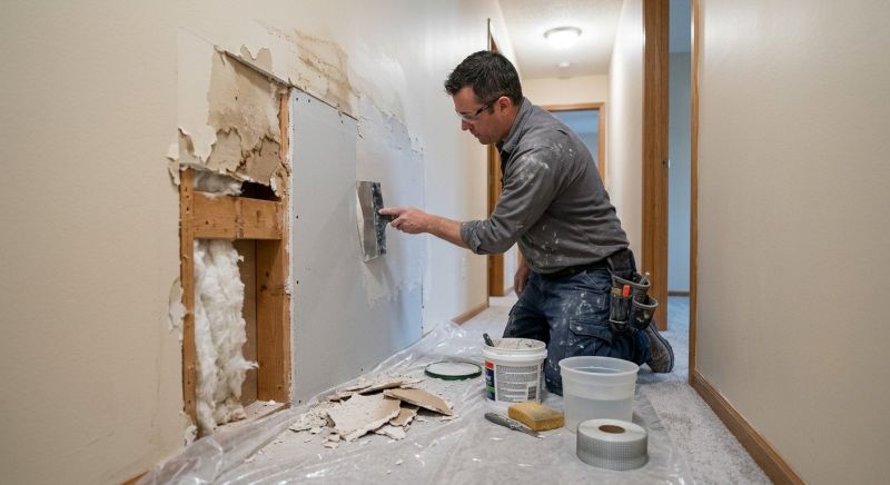 Garage Drywall Repair in Conroe, TX