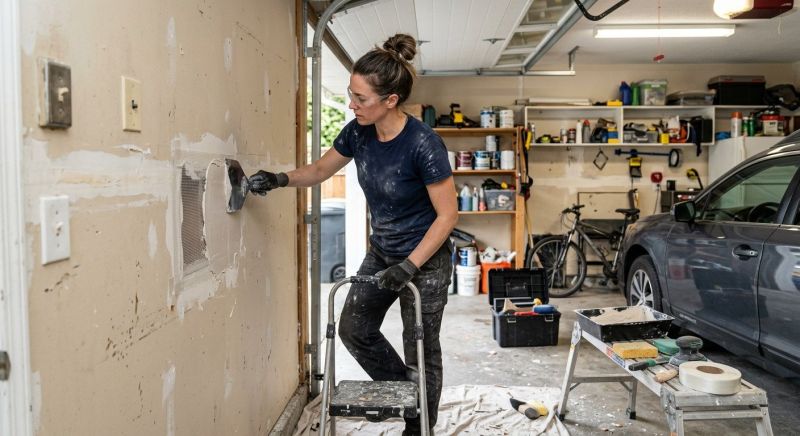 Garage Drywall Repair in Kansas City, KS