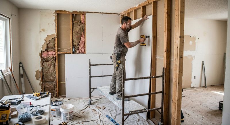 Kitchen Drywall Installation in Kansas City, MO