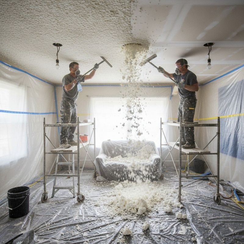 Knockdown Ceiling Removal in Waco, TX