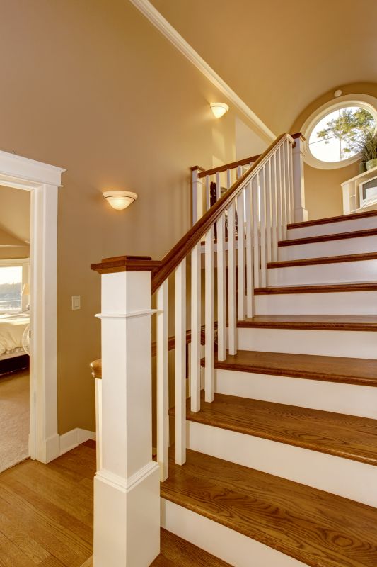 Wood Handrail Staining in Waco, TX